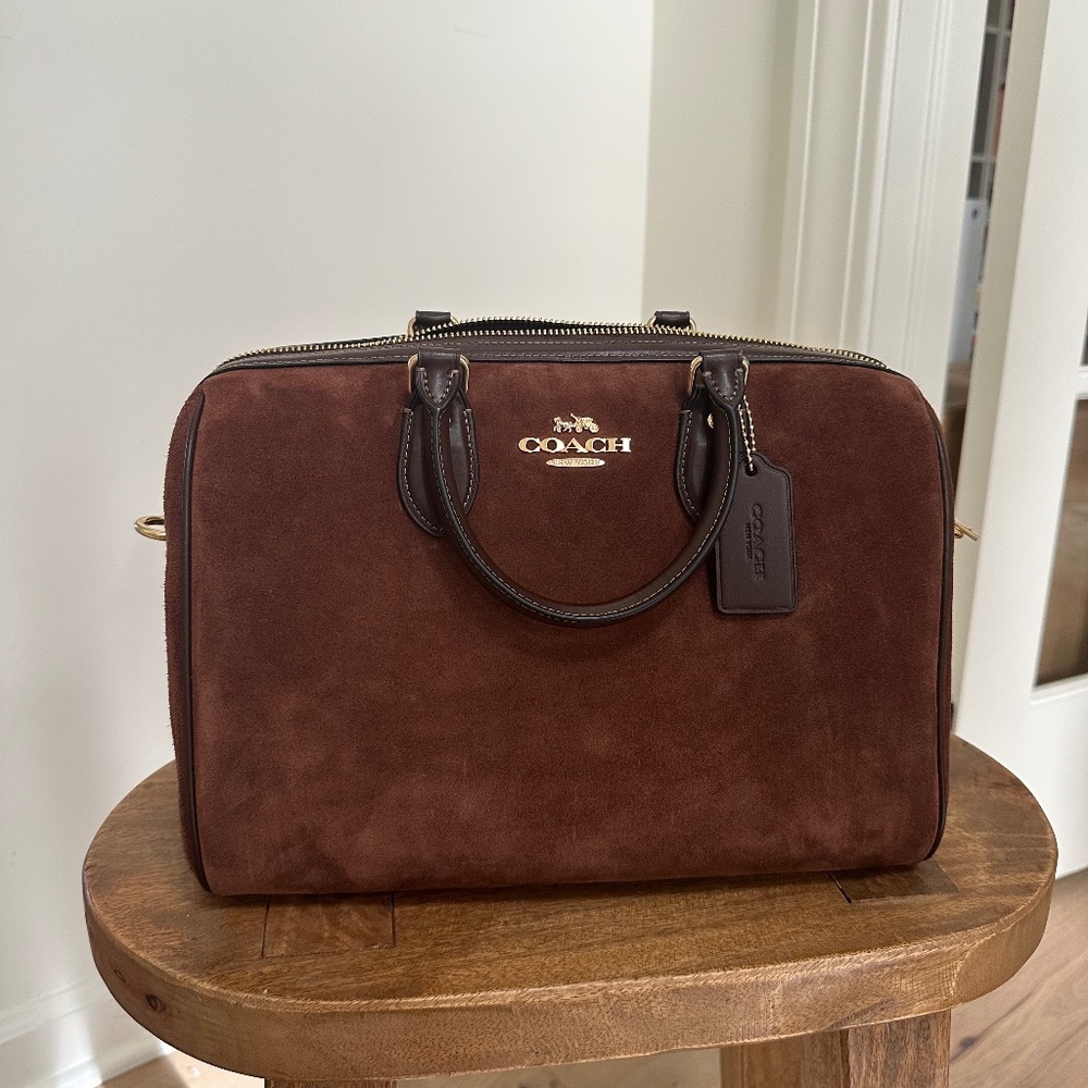 COACH Suede Large Rowan